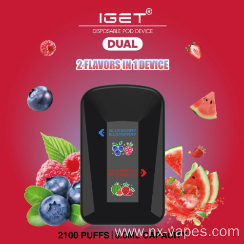 New iget dual 2100 Puffs Disposable Vape